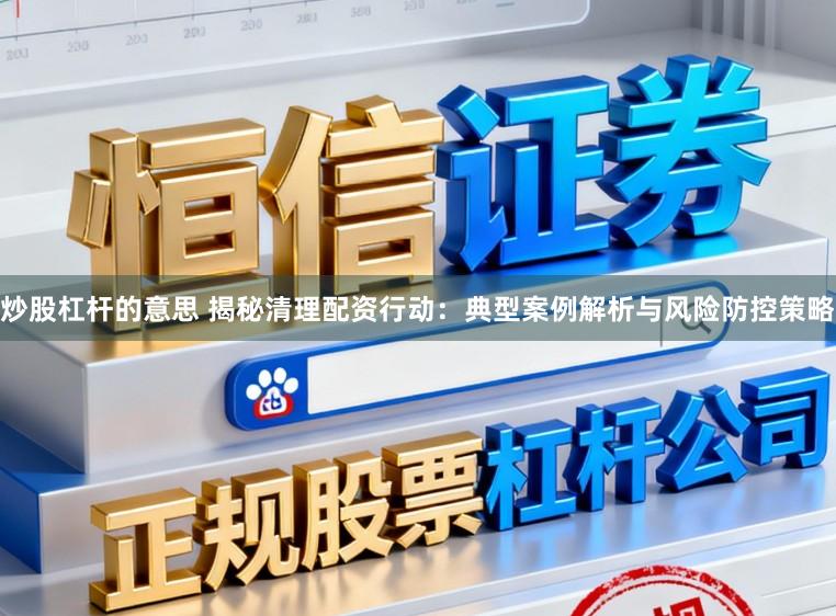 炒股杠杆的意思 揭秘清理配资行动：典型案例解析与风险防控策略